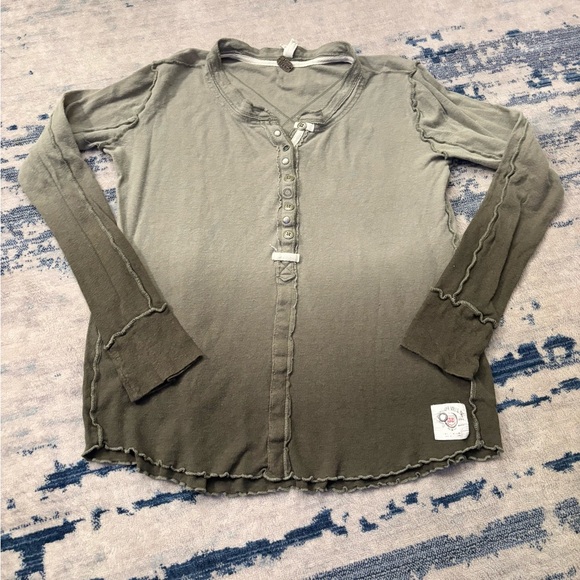 Free People Cozy Up Henley Top Small - Picture 3 of 8